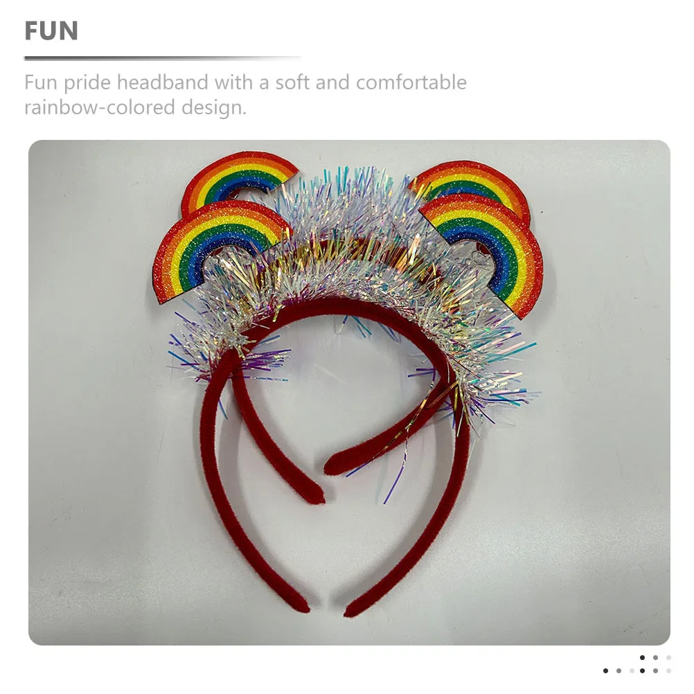 2 stuks regenboog hoofdband delicate maand partij haar hoepel regenboog haaraccessoires vrouwen mannen hoofdband
