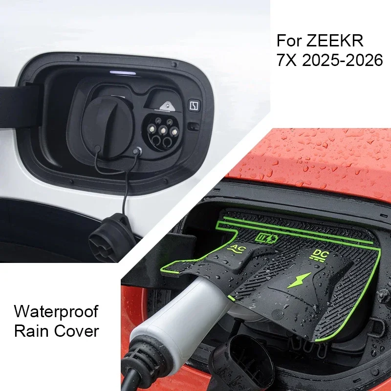 

New Energy Car Charging Port Waterproof Cover For ZEEKR 001 007 TX STELATO S9 LUXEED R7 Auto Gun Charge Rain Cover Accessories