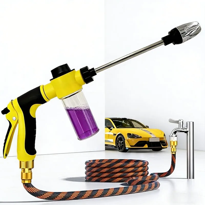 High Pressure Car Wash Foam Bottle, Car Wash Water Sprayer, Durable Plastic Car Care Standard Line, Garden Watering & Plant