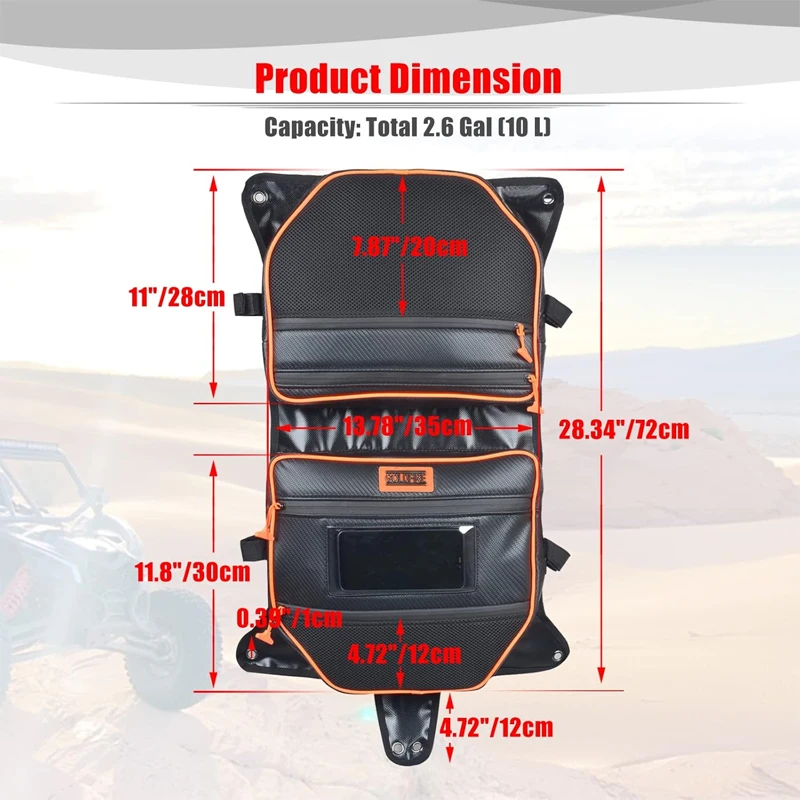Bolsas de almacenamiento impermeables para techo, accesorios UTV, se adapta a Can Am Maverick X3, 2017, 2018, 2019, 2020