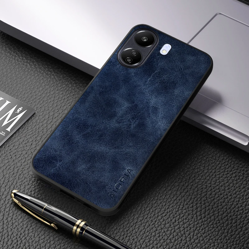 Case For Xiaomi Redmi 13C Luxury PU Leather Skin Cover  For Poco C65 Case