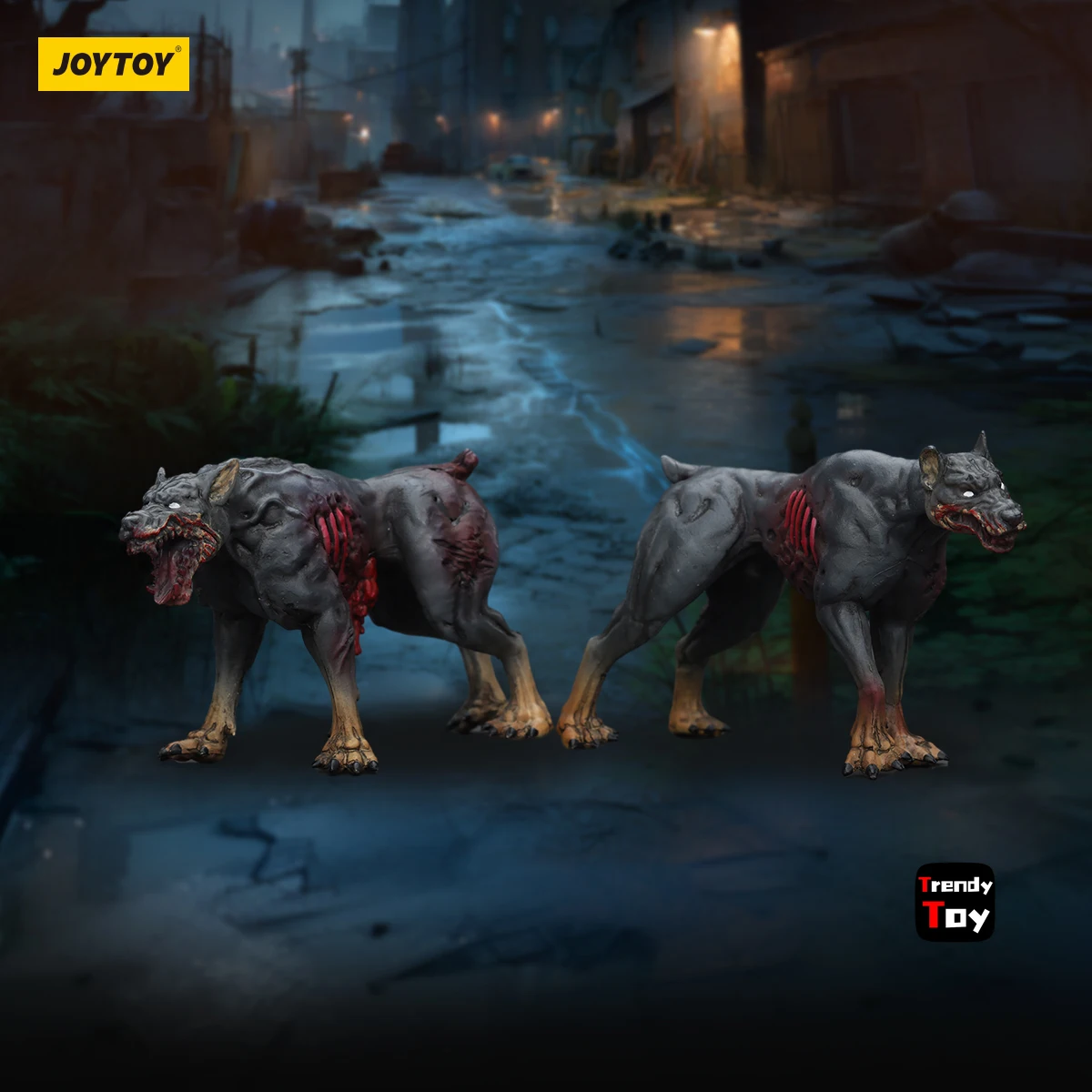 【JOYTOY】ダークソース ゾンビフィギュア ゾンビ警察犬 1/25 アクションフィギュア おもちゃ