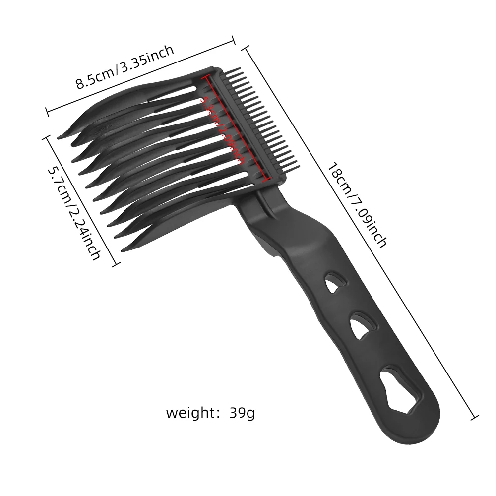 Pente de posicionamento de corte de cabelo de barbeiro, pente de cabelo masculino, ferramentas auxiliares de estilo de salão de beleza