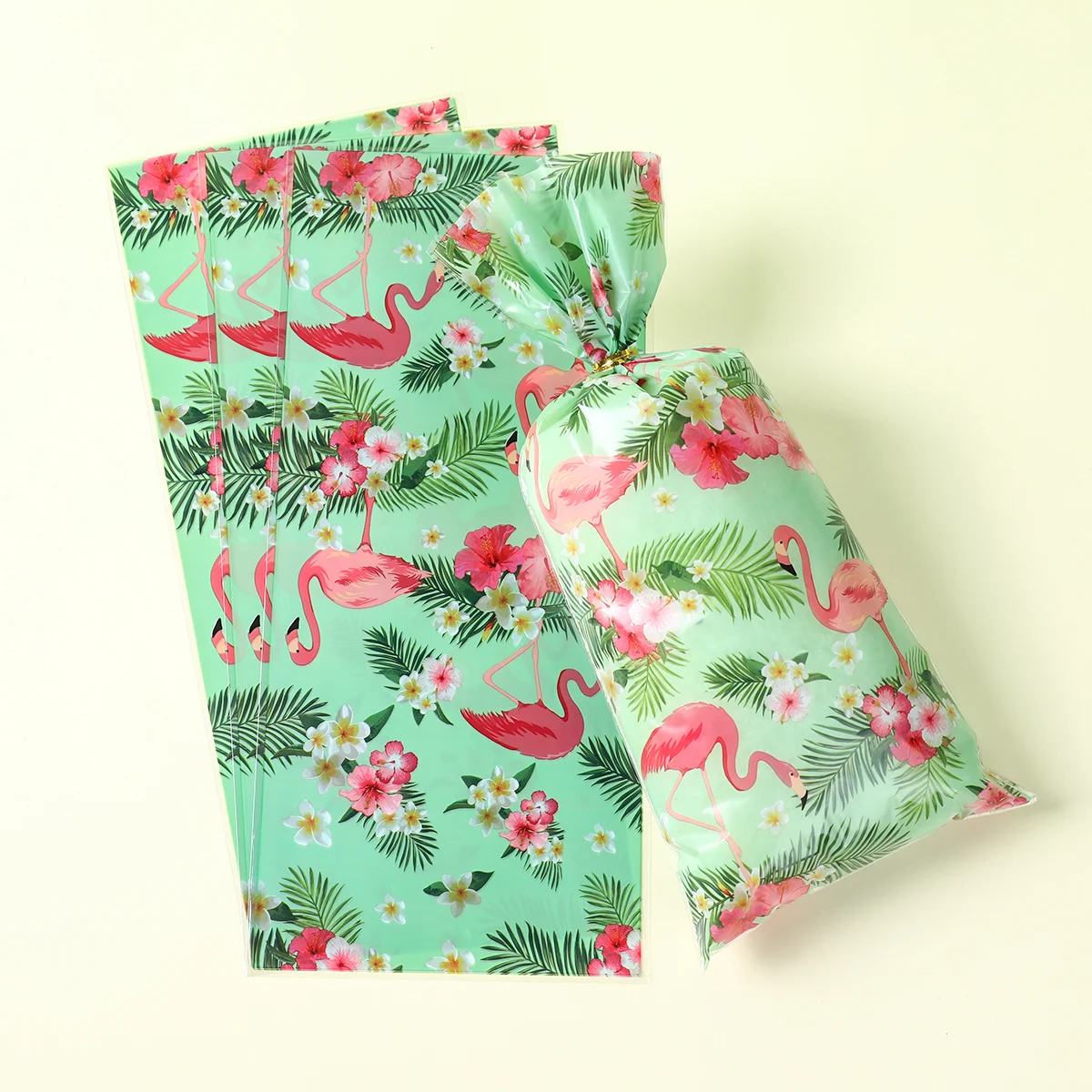 Flamingo Party Gifts Bags Palm Candy Bags Gift Packing Box Summer Hawaiian Party Birthday Luau Tropical Party Favors Baby Shower