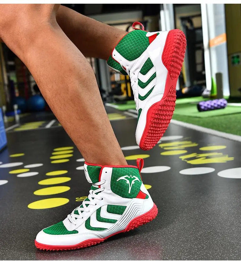 

Brand Professional Unisex Wrestling Shoes Top Quality Breathing Fitness Training Shoes Athletic Sports Boxing Fighting Shoes