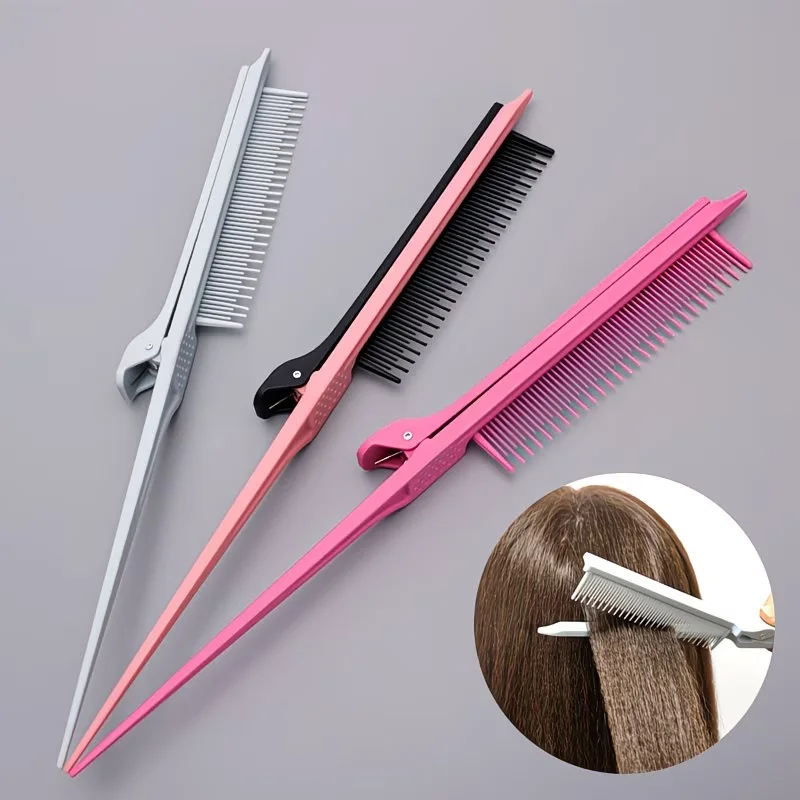 1 Professional Tool Hair Comb - 2 In1 Anti-Static Hairdressing Salon Use Hair Comb for Sectioning Blowouts Styling Tool