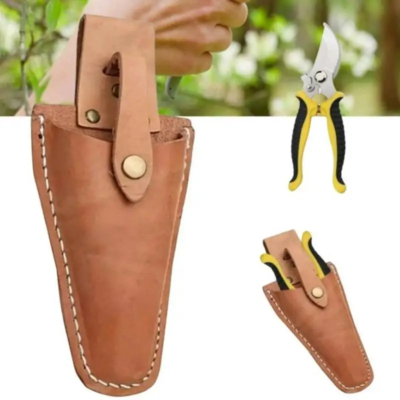 Hot Sale  Gardening Pruning Tool Pouch Leather Electrician Waist Holder Portable Buckle Storage For Pliers Trimming Tools