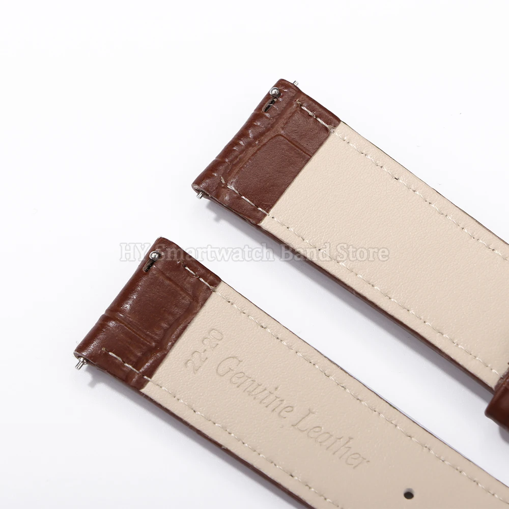 12mm 14mm 16mm 18mm 20mm 22mm 24mm Leather Watch Strap for Men Women Universal Quick Release Wrist Band Cowhide Sport Bracelet