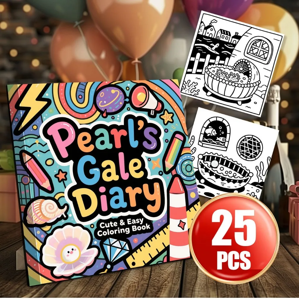 Lovely Princess White Swan Coloring Book Enlightenment Creative Marker DIY Graffiti Stress Relief Hand Drawn Sketch Book