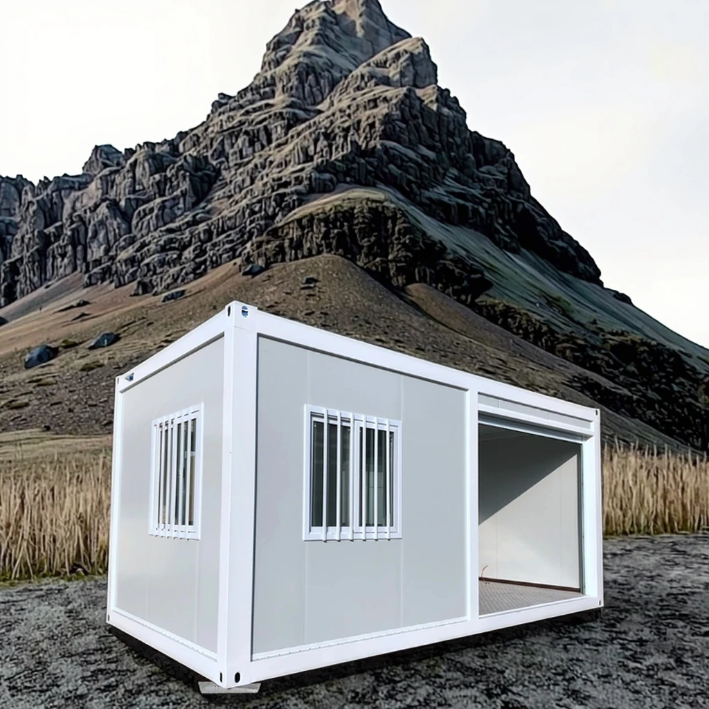 Custom Garage  Entry Prefabricated Container Small Homes  Bathroom Modern Prefab Flat Pack Tiny Houses with One Two Bedroom