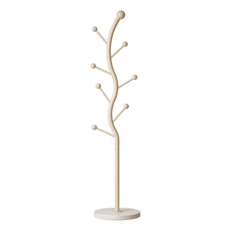 ##Iron Floor Standing Living Room & Bedroom Clothes Rack Modern Design Space-Saving Hanging Coat Rack For Home Storage