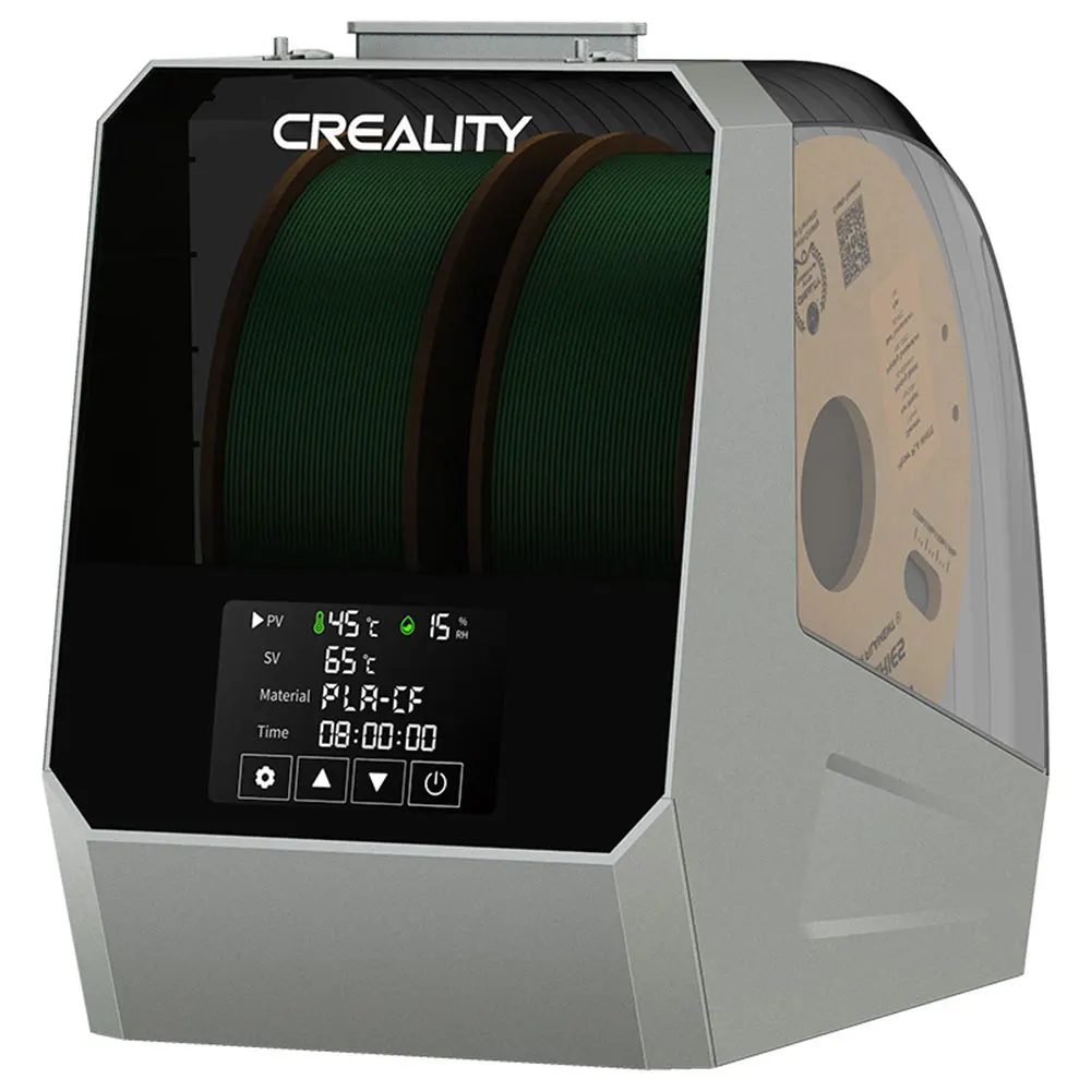 Creality Space Pi Plus filamentdrogerbox, 2 rollen capaciteit, PTC 360 graden heteluchtverwarming, 48 uur timer, LCD-aanraakscherm