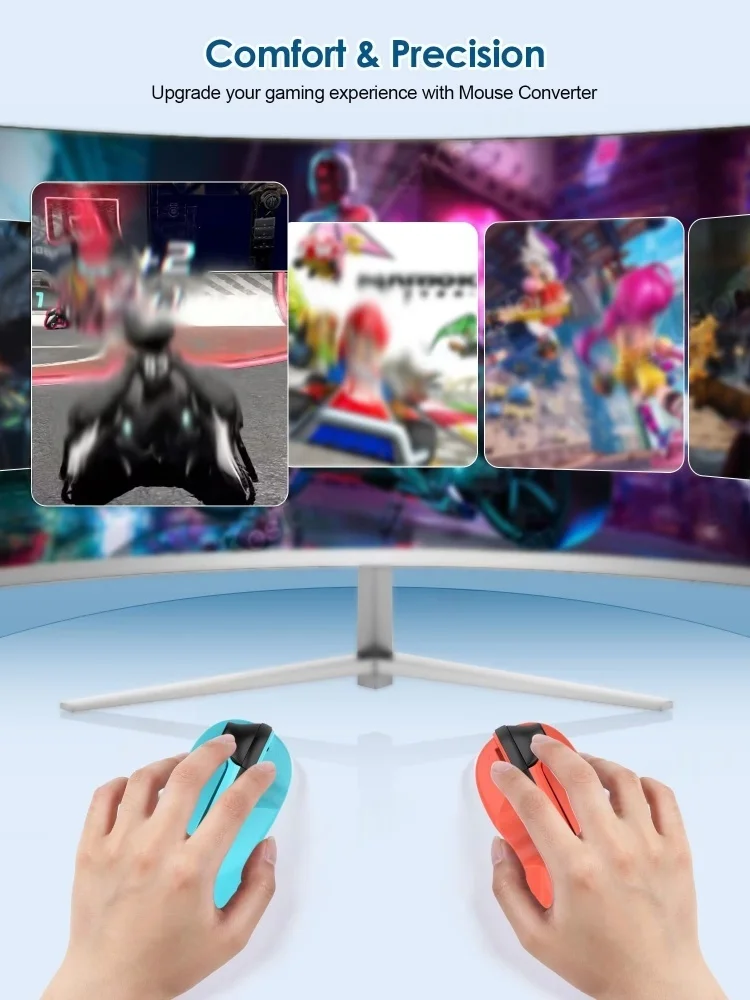 Für Schalter 2 Joy-Con 2 Gaming Controller Maus Grip Desktop Maus Modus Halter Mini Tragbare Mäuse Gaming Zubehör