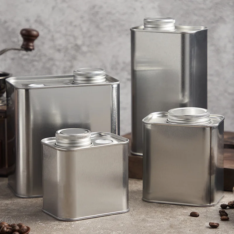 Simple Coffee Bean Jar Sealed Can with Exhaust Valves Kitchen Supplies Food Jar Tea Multigrain Candy Storage Box Food Containers