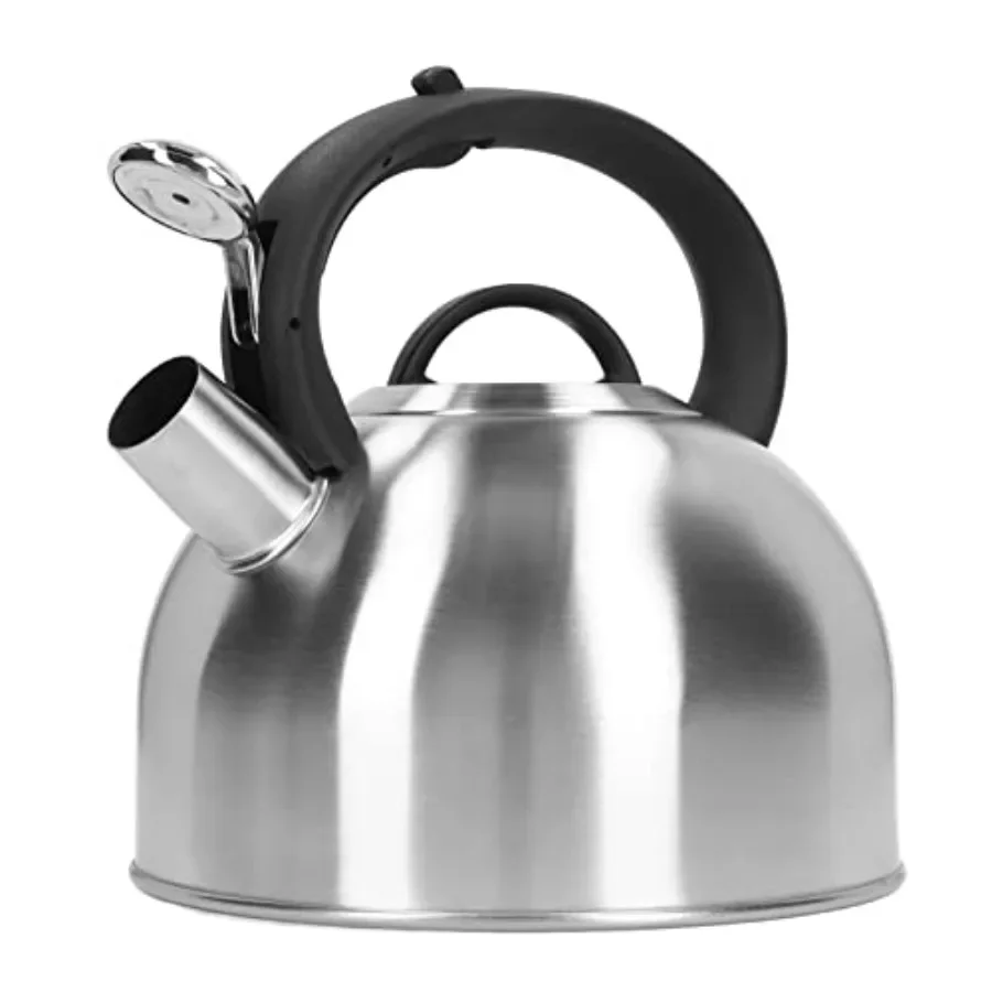 

3L Stainless Steel Whistling Tea Kettle with Fast Heating Technology AntiScald Handle Design Audible Whistle Alert System Large