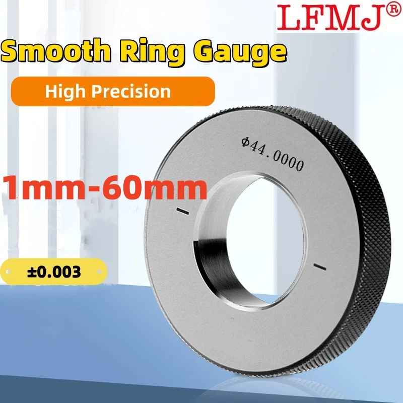 

1PCS Φ1-60mm ±0.003 Metric Smooth Ring Gauge On the Table Check Non-Standard Double Line Gauge Plain limit gauge Measuring Tool