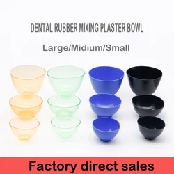 Denspay 3pcs/Set Plaster Mixing Bowl Dental Lab Mixing Bowl Transparent Leather Bowl Dental Mixing Knife Plastic Plaster Spatula