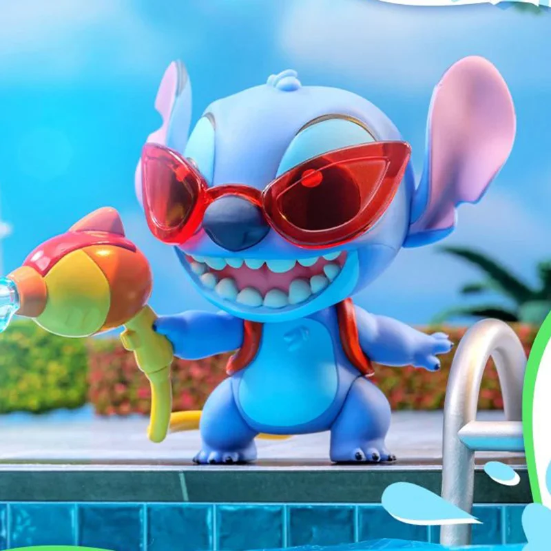 

Disney Blind Box Holiday Stitch Cosbi Blind Box Mini Doll Home Office Ornament Birthday Gift Pineapple Ice Stitch