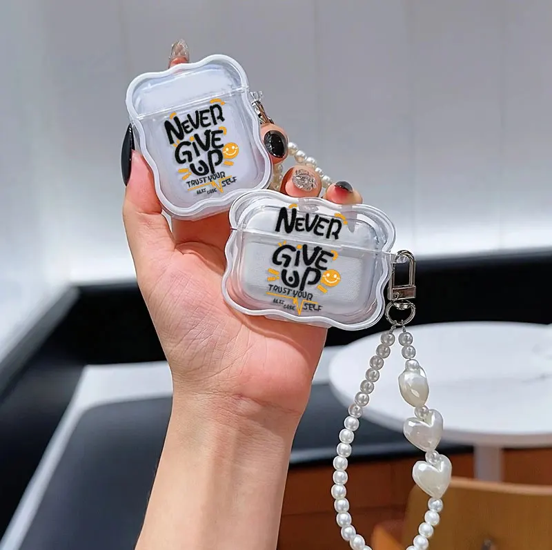 For Airpods case Lanyard AirPods Case TPU Headphone Cover for 1/2/3 pro Compatible with AirPods pro case with Keychain