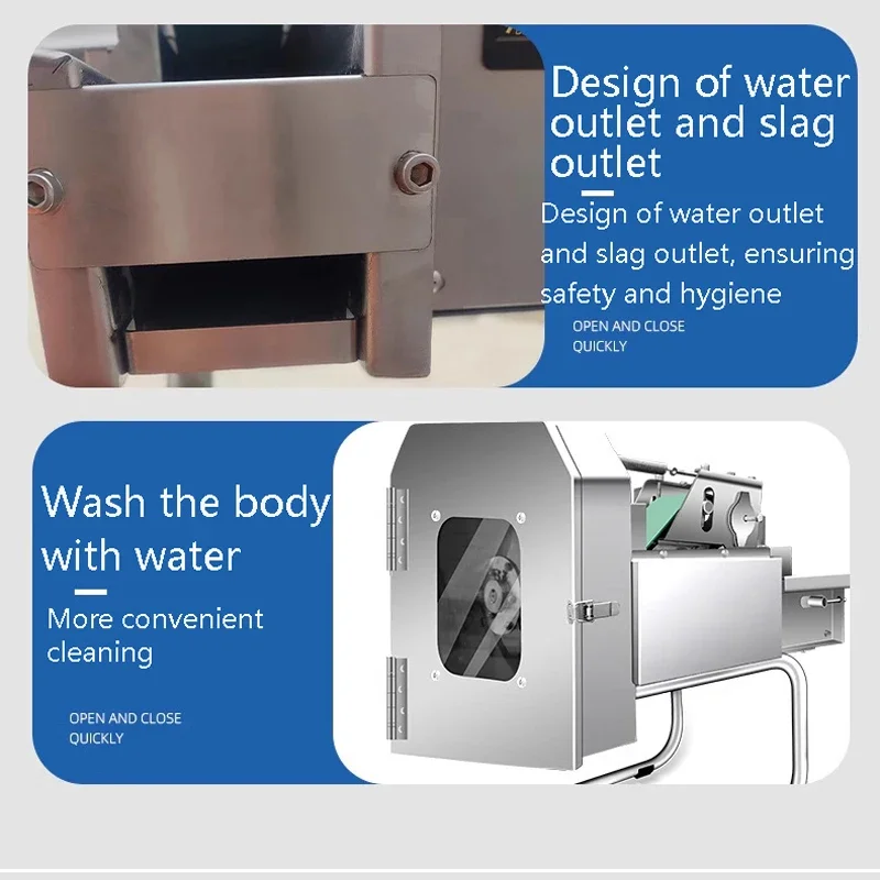 

PBOBP Electric Potato Carrot Ginger Slicer shred Vegetable Cutter Multi-function Automatic Commercial Cutting Machine 220V 240W