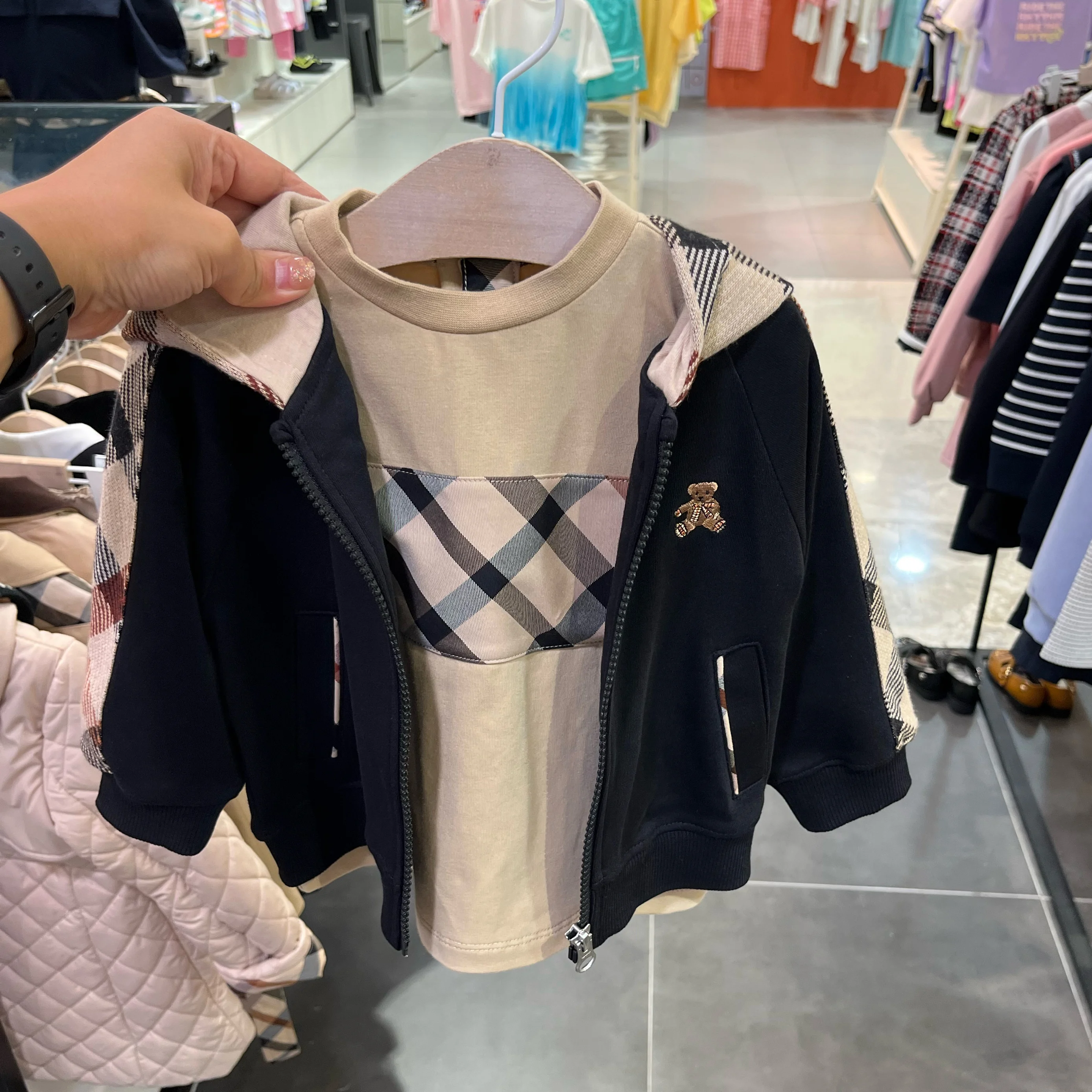 autumn-winter-kids-casual-hooded-jaet-boys-girls-patchwork-top-zipper-irt-toddler-children's-clothing-faionable-outfit