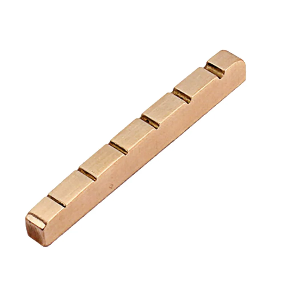 

Copper Pillow Guitar String Accessory Brass Nuts Replacement Metal Parts Instrument for Tone Improvement