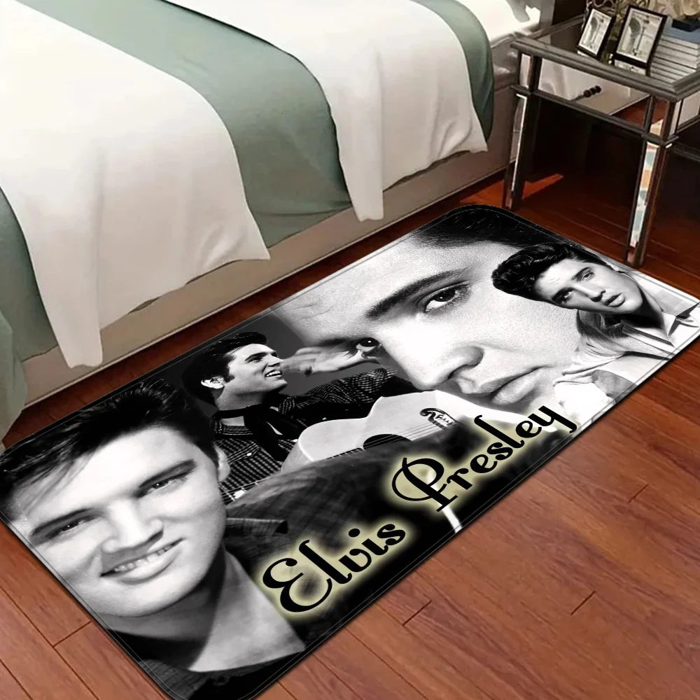 Elvis Presley Floor Mat Anti-slip Absorb Water Long Strip Cushion Bedroon Mat Alfombra