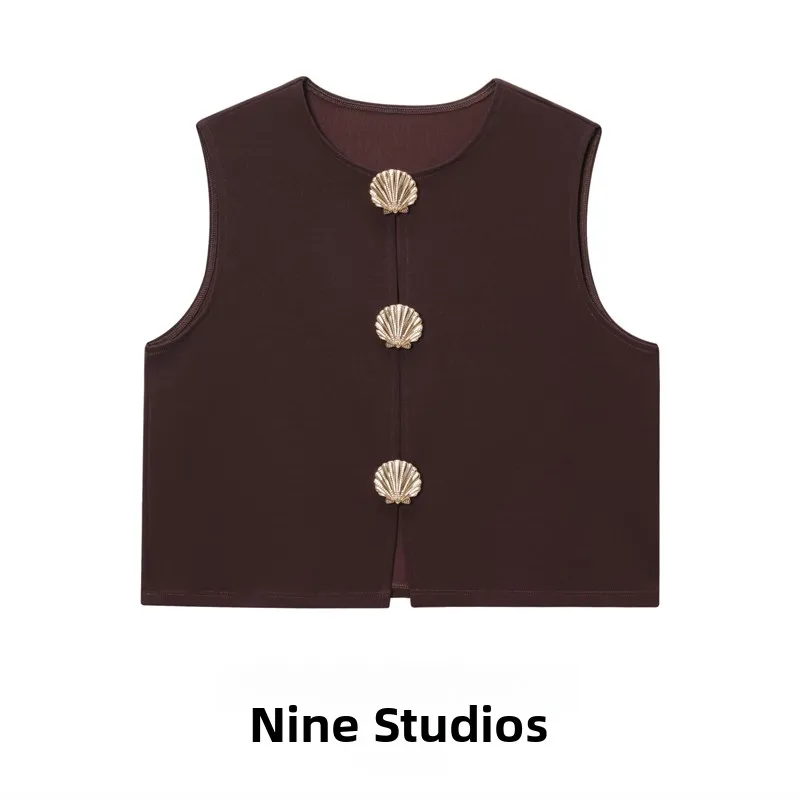 

Casual Women's Vest Top Button Decorated Svel Faionable Outerwear Comfortable Breathable Other Material 305429