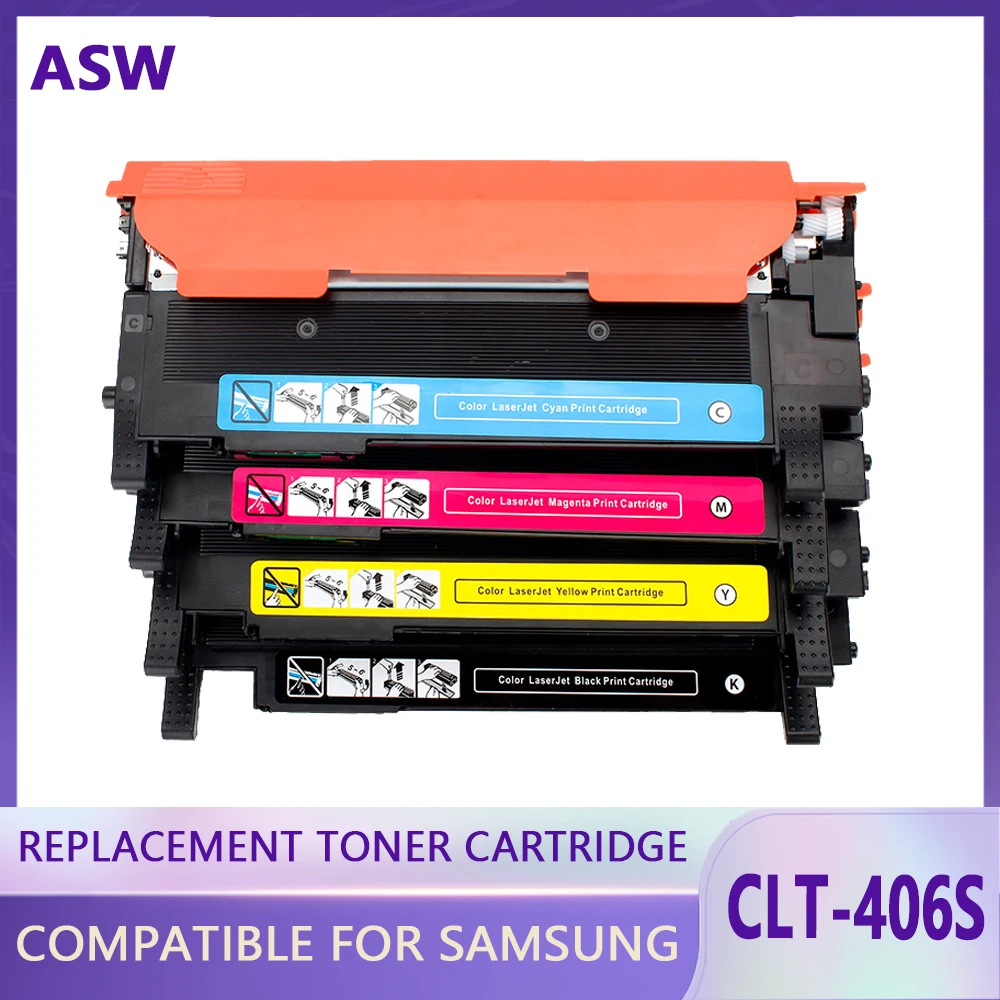 Compatible toner cartridge clt-k406s CLT-406s K406s for Samsung y406s C410w C460fw C460w CLP 365w CLP-360 CLX 3305 3305fw