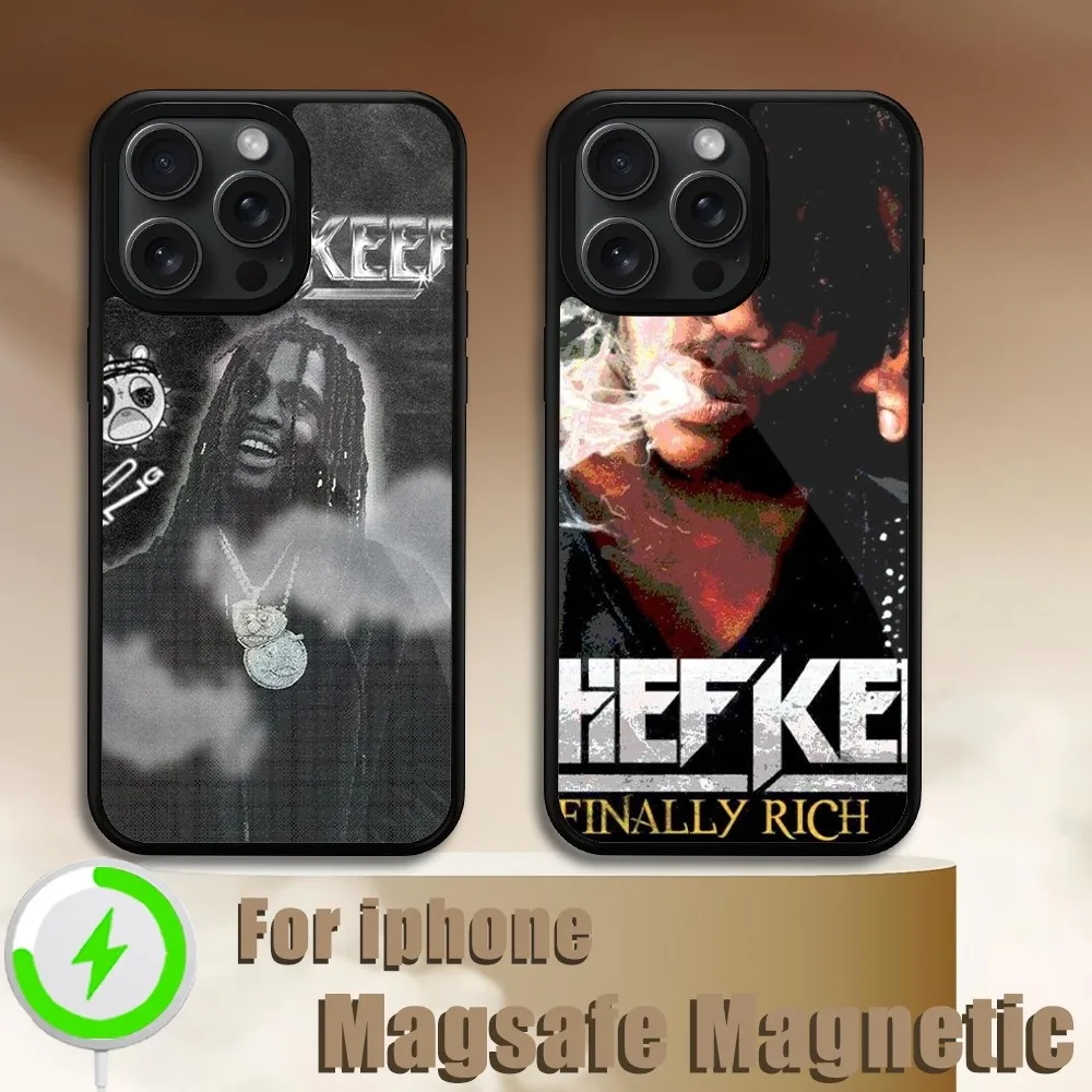 Chief Keef Rapper Phone Case For iPhone 11 12 13 14 15 Plus Pro Max Magsafe Magnetic Wireless Charging Cover