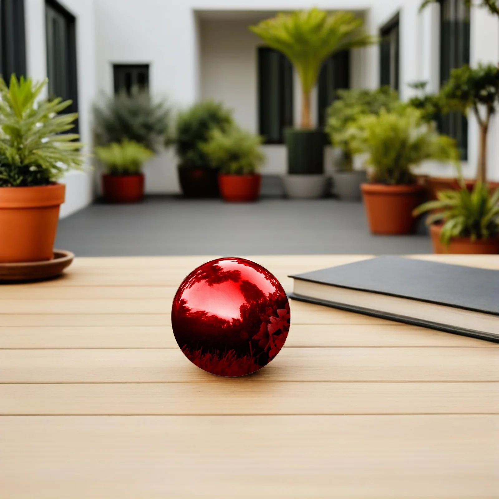 

Stainless Steel Gazing Ball Polished Mirror Globe Garden Decor Outdoor Patio Decorative Reflective Sphere Gazing Ball