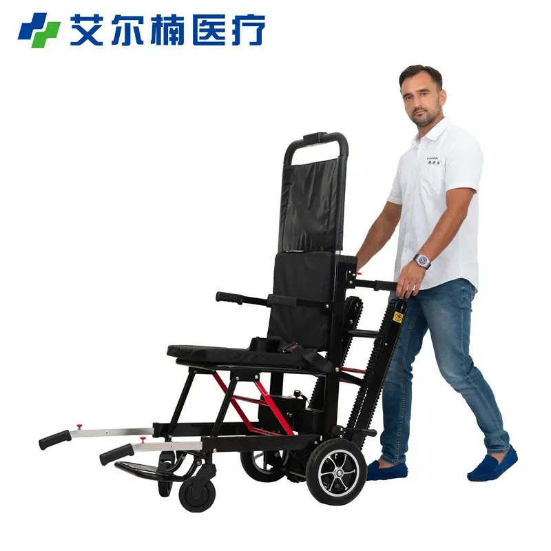 Electric Stair Climbing Wheelchair Lightweight Foldable Stair Climber Machine for Elderly Disabled Mobility Aid