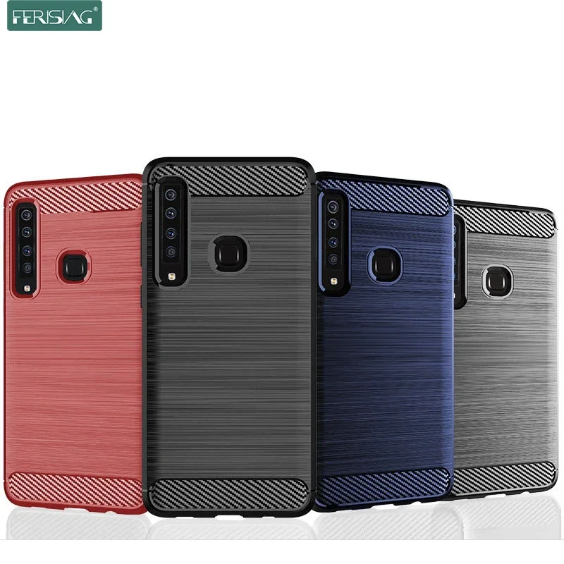 Case For Samsung Galaxy A9 2018 A9s Case Silicone TPU Bumper Shockproof Carbon Cover for Samsung Galaxy A9 2018 A9200 A920F Case