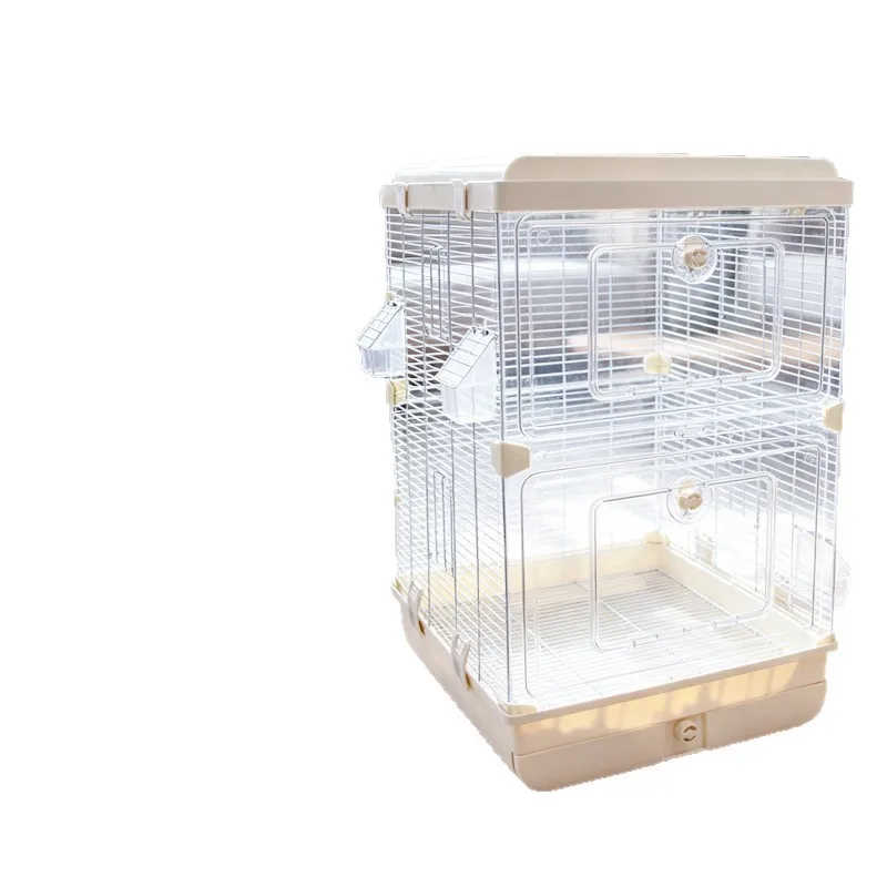 Bird cage parrot cage large easy to clean budgie parrot xuanfeng peony Wenniao embroidered eye villa home viewing cage