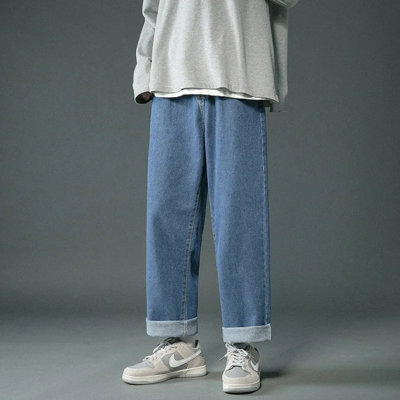 

LAPPSTER-Youth Y2k Blue Casual Baggy Jeans 2023 Korean Streetwear Denim Pants Colorfuls Harajuku Loose Vintage Wide Leg Jeans