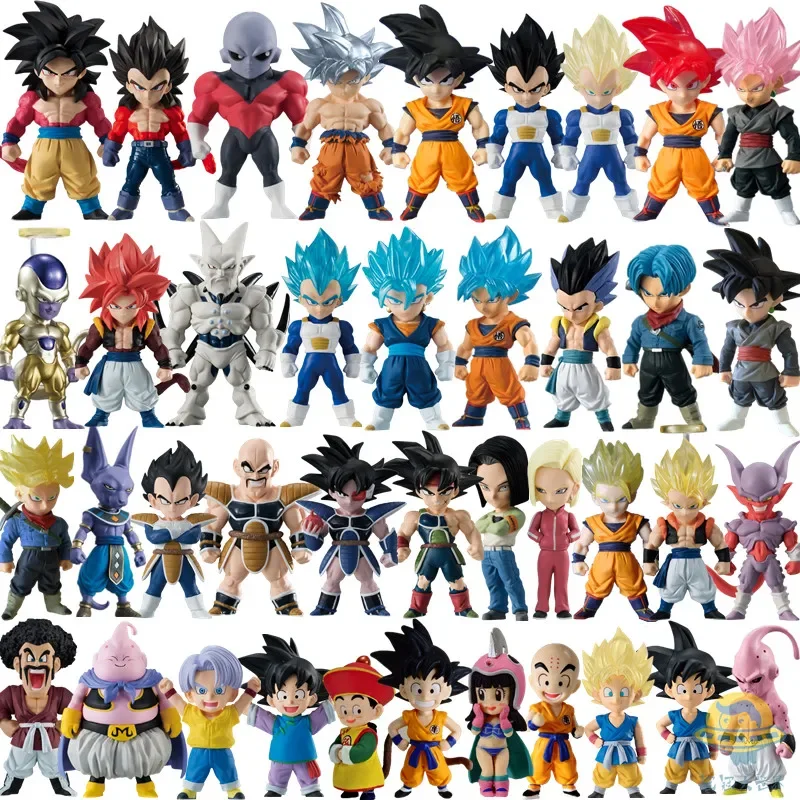 CANDY TOY Dragon Ball Super Saiyan Sun Goku Blue Hair Vegeta Buu Sun Gohan Action Figure Model Toys