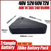 36v 52v 전기 자전거 60v 72v 삼각형 배터리 48v cham-rider 30 40ah 50ah 60ah 리튬 배터리 2000w 3000w ebike 액세서리 2