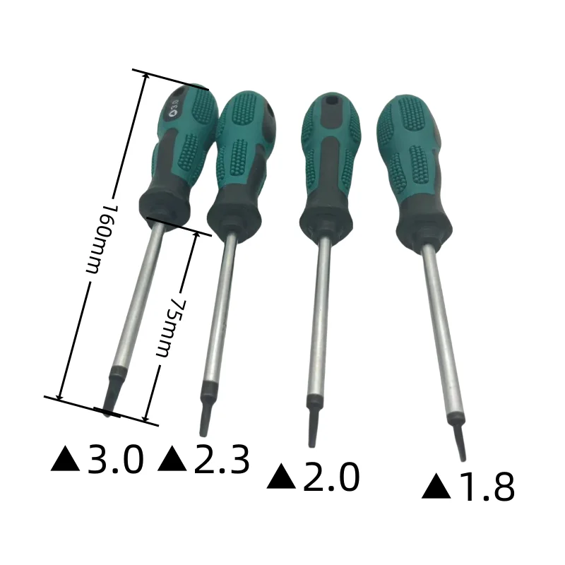 Triangle Screwdriver 1.8mm 2.0mm 2.3mm 3.0mmCR-V Magnetic Anti-Skid Screwdriver Home Appliances Funiture Repaire Tools Screw