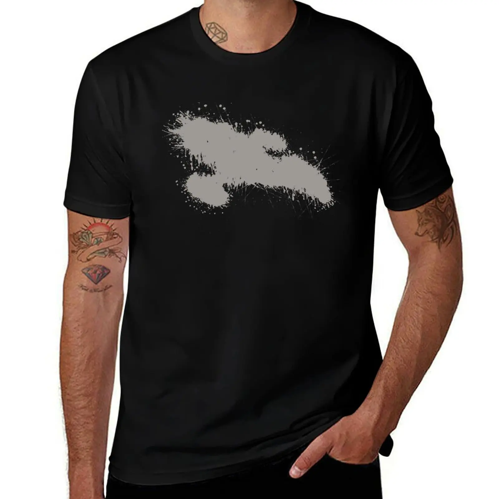 Splatter Firefly T-Shirt Basic All Season Solid T-Shirt