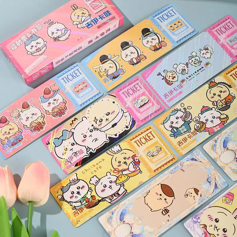 Jikikawa, tickets laser mignons à motifs de dessins animés, articles mignons sur le thème de l’anime – marque-page laser double face haute définition, attrayant.