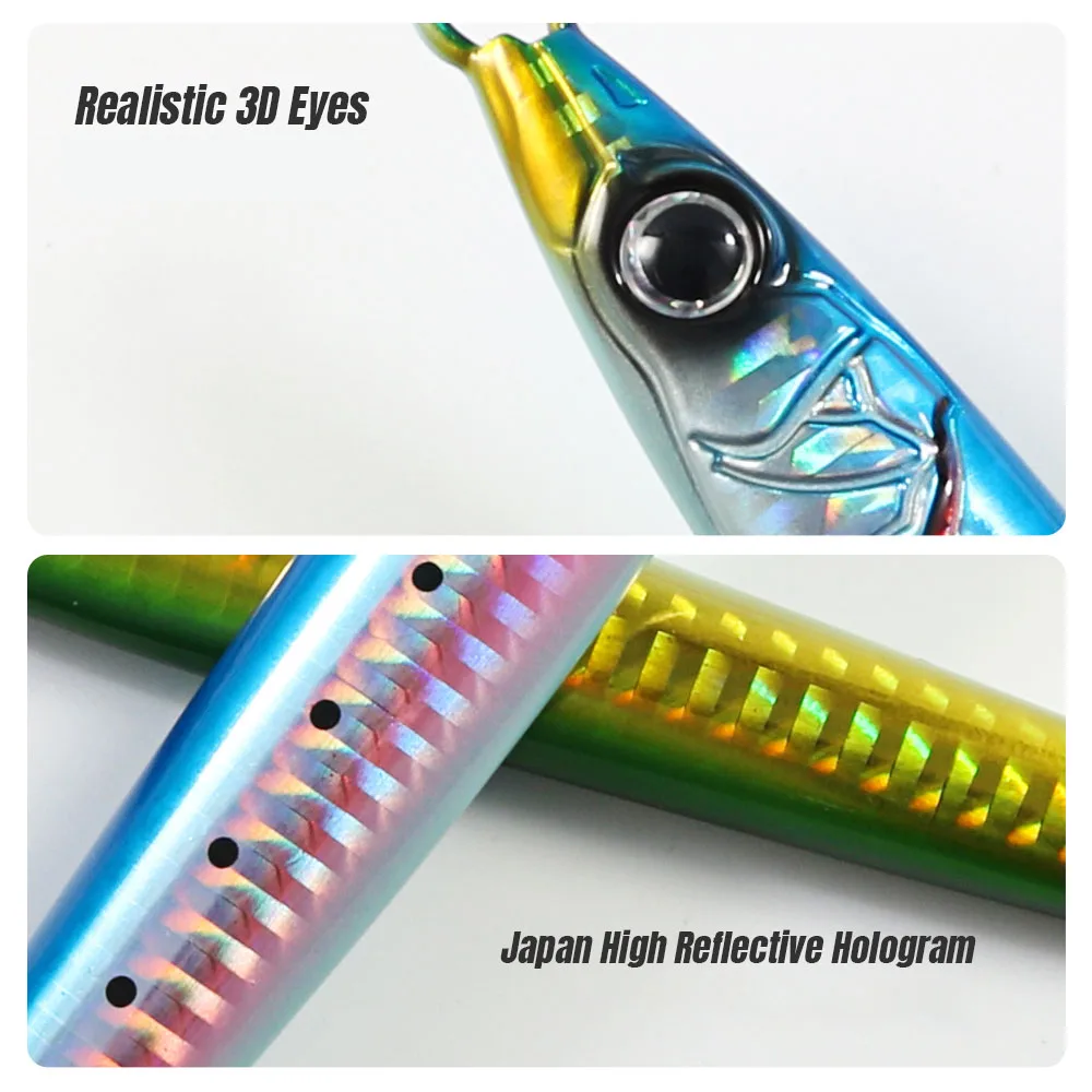 JIGGING PRO Coso Jig SL 100g 120g 150g Vertical Metal Jig Fast Sinking Glow Jigging Lure Saltwater Artificial Lures - view 4