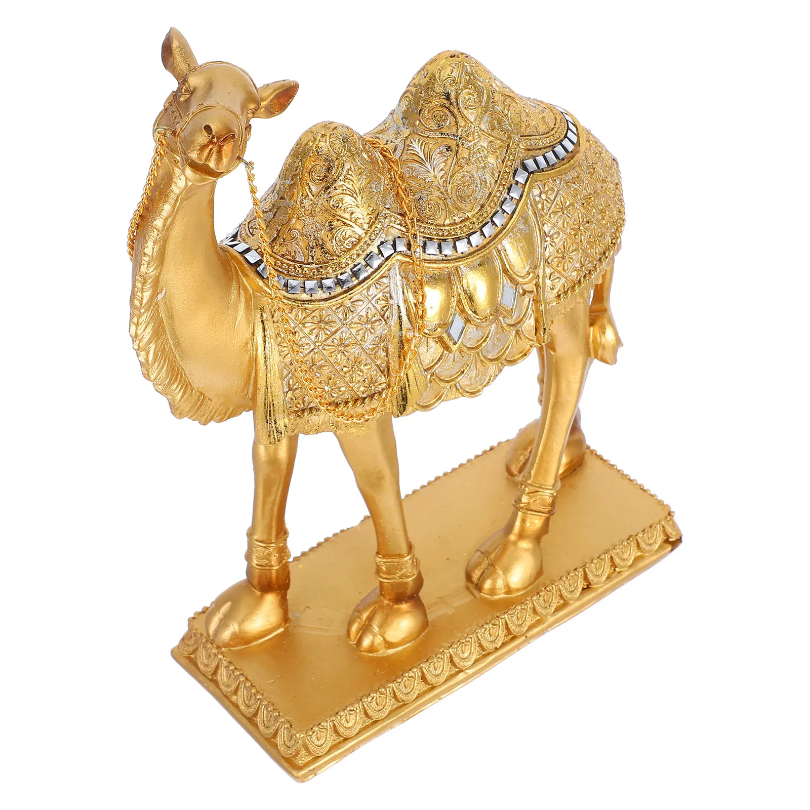 

Lifelike Resin Camel Statue Middle Eastern Home Decor Intricate Details Artistic Touch Office Study Tabletop Ornament