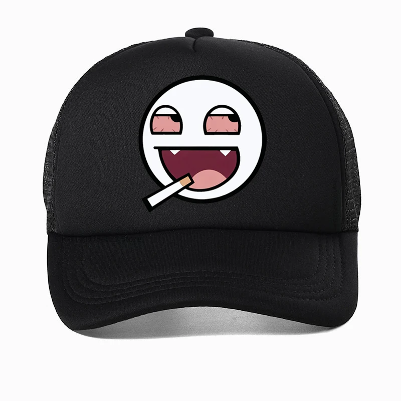 

Epic Face Domo Kun Smoking Funny Meme baseball cap Men Women Casual the four seasons Mesh Breathable hats Men's sports hats