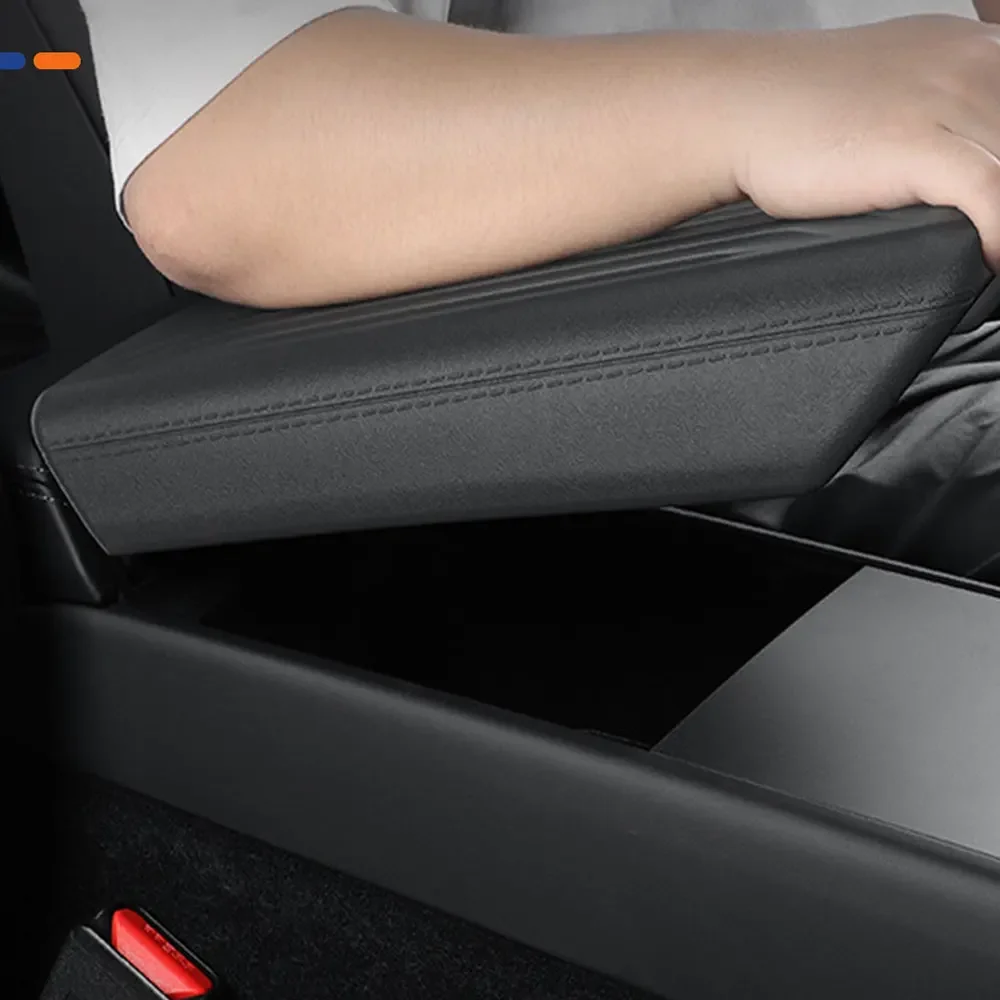 For Tesla Model Y Juniper Launch 2025 2026 Central Armrest Cover TPE Soft Case Center Console Lid Accessories