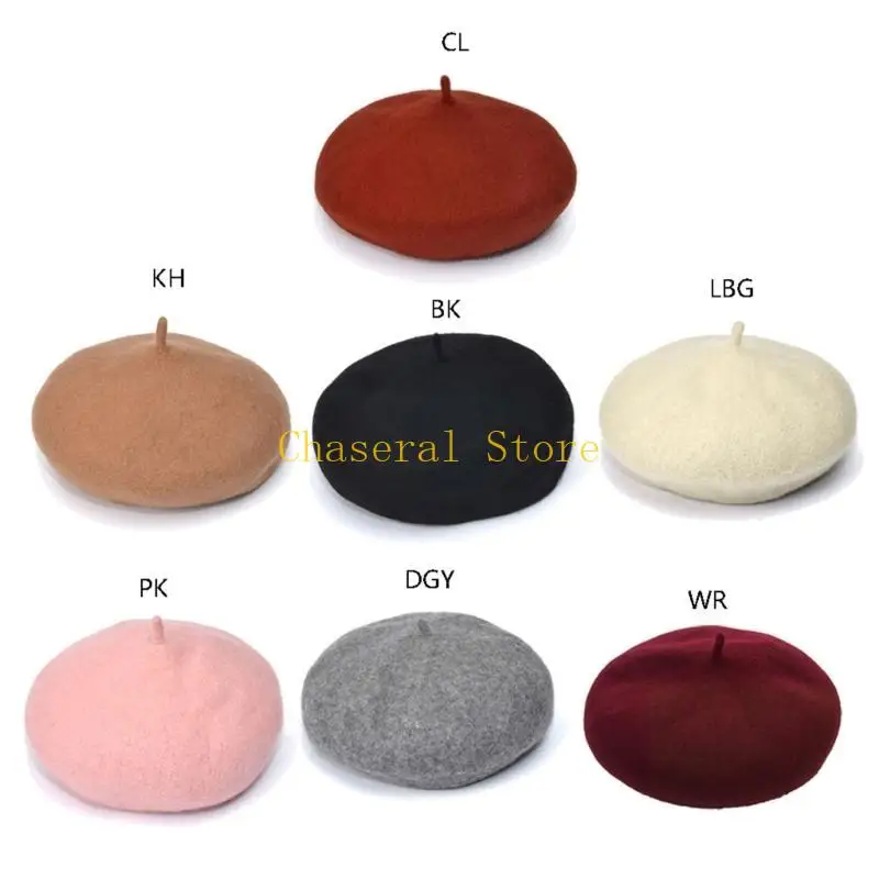 

E7CE Baby Girls Hat Color Vintage Beanie Cap Bonnet Hat for Kids Children Infants 2-8 Years Old