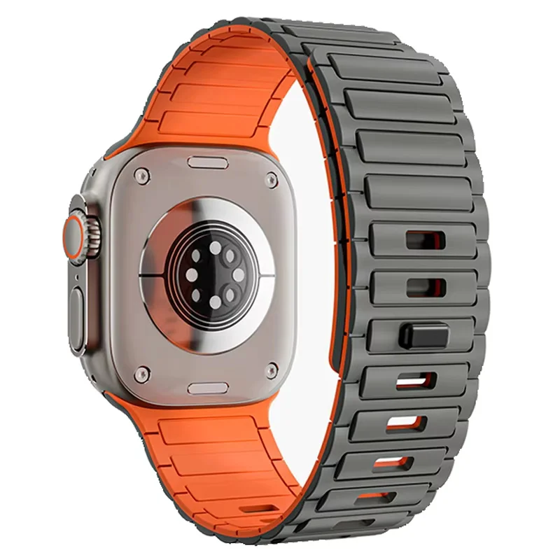Magnetische band voor Apple Watch-band 49 mm 46 mm 42 mm 44 mm 40 mm 41 mm 45 mm Siliconen Correa-armband Serie 11 10 9 8 7 SE3 Ultra 3 2