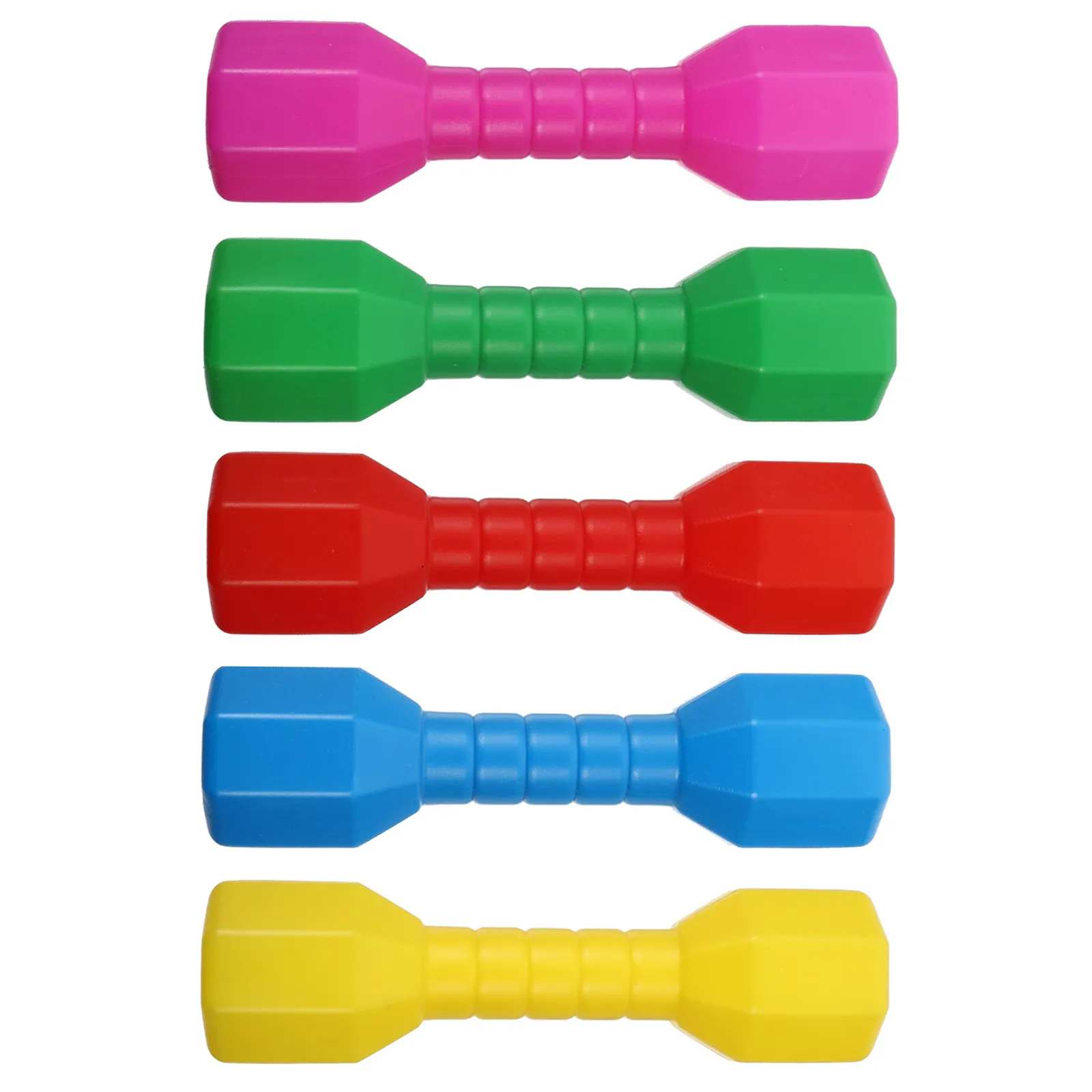 5Pcs Plastic Hand Dumbbell for Kids Baby Infant Fitness Training Exercise Grasp Coordination Parent Child Interaction Equipment