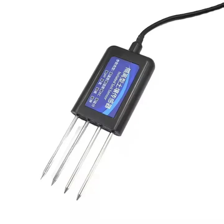Sonda analizzatore sensore terreno agricolo 8 in 1 NPK RS485 Temperatura EC salinità Contenuto d'acqua Misuratori PH umidità del suolo