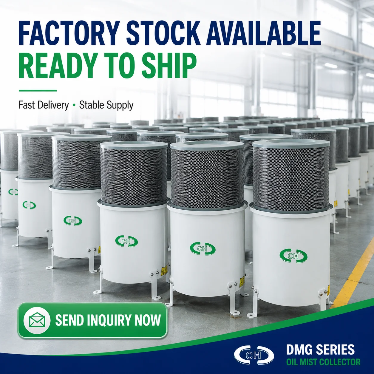 Compact Centrifugal Oil Mist Purifier Centrifugal Separation Fume Filter For CNC Equipment - 99.5% Efficiency For CNC Machines
