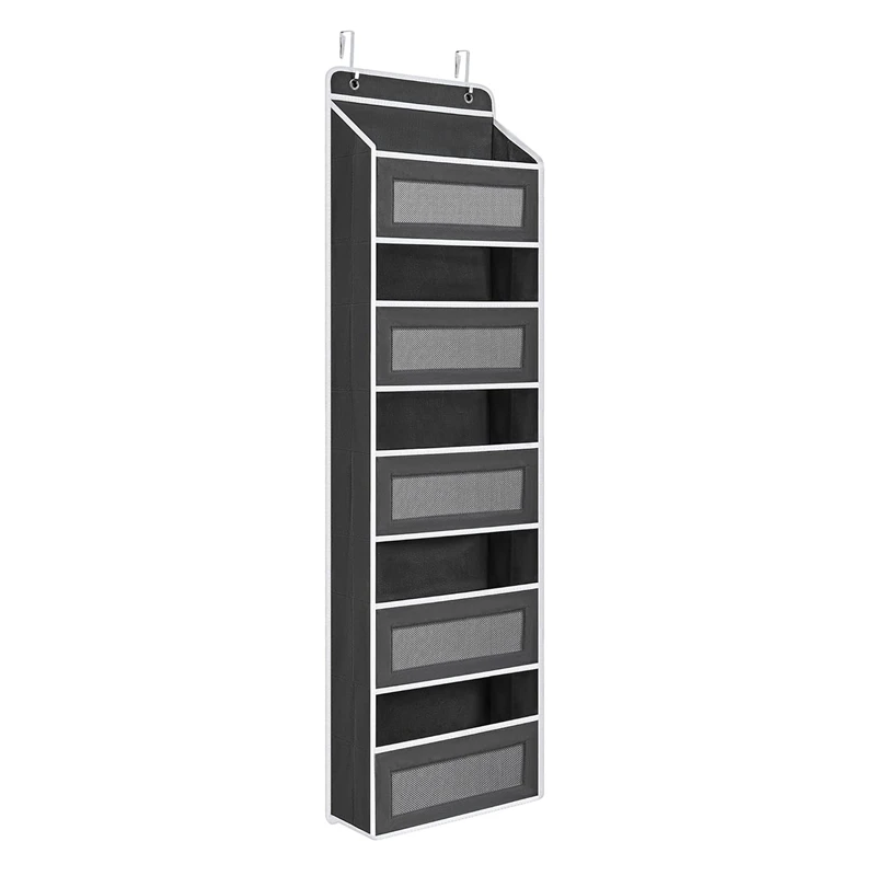 

Over The Door Organizer Storage,5 Shelf Hanging Door Organizer With 5 Capacity Pockets, Door Organizer
